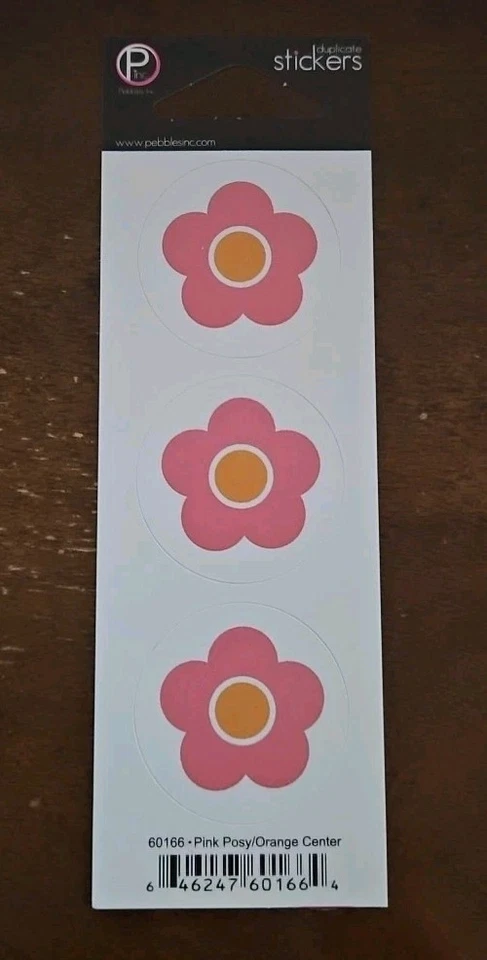 Pegatinas de cartulina duplicadas de Pebbles Inc. ~ rosa posy ~ manualidades para álbumes de recortes Foto 1 de 1