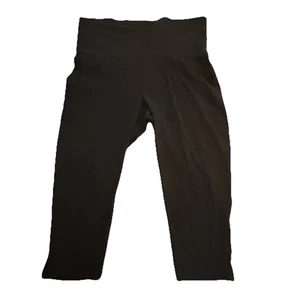 MOSSIMO BLACK WIDE ELASTIC WAISTBAND PULL-ON LEGGINGS PANTS - LG - Picture 1 of 6
