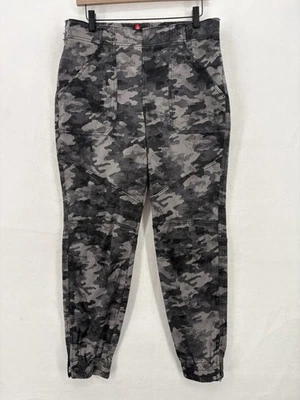 Pantalones Spanx Mujer XL Gris Camuflaje Elástico Sarga Carga Jogger Bolsillos Cómodo Gimnasio Foto 1 de 4