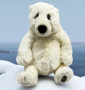 Lou Rankin Fairbanks Jr White Polar Bear Plush Stuffed Animal Toy SOFT realistic - Picture 1 of 11
