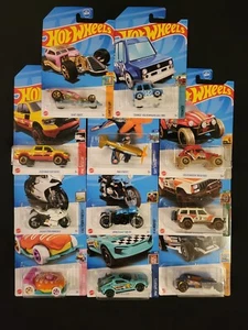 (11) Mattel Hot wheels 2023 Treasure hunts B-G,H,J,K,?,P, Q cards...unOpened - Picture 1 of 12