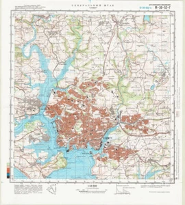 Mapa topográfico militar soviético ruso - PLYMOUTH (Reino Unido), 1:50 000, reimpresión - Imagen 1 de 6