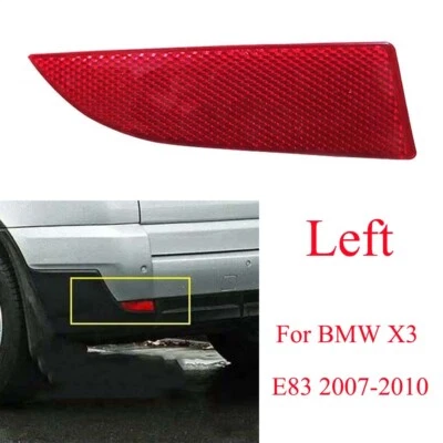 Luz reflectora de parachoques trasero izquierdo para BMW X3 E83 2007-2010 2008 lámpara de freno Foto 1 de 4
