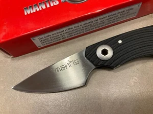 Mantis Knives MSR-2 Friction Folder High Tech Folding Knife Crisp Black Scales - Picture 1 of 12