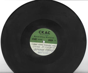 DISQUE ENREGISTRER (UNE COPIE) DU DISQUE 78tr DE ADRIEN LAMY-CHAQUE FEMME A QUEL - Picture 1 of 1