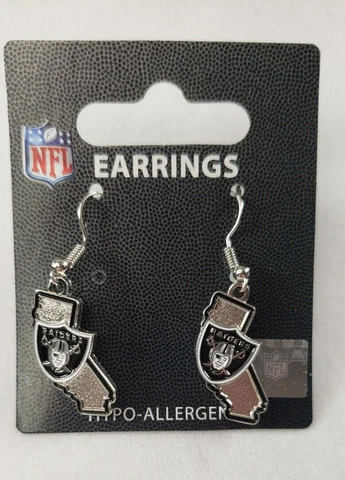 NFL Raiders Earrings Collectable sports hypo allergenic Cover