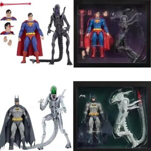 7" Original Neca Superman Batman VS Alien Xenomorph Action Figure Anime Toy Doll
