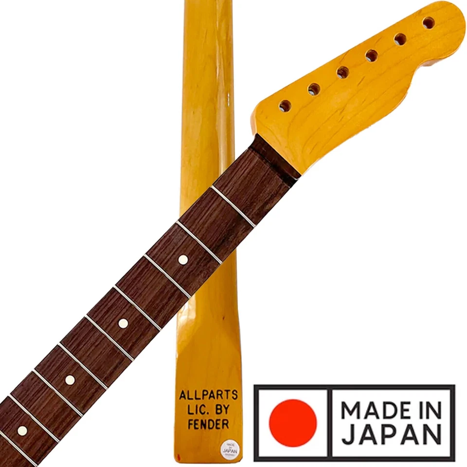 - Allparts Fender Licensed Maple Neck for Tele NITRO Finish #trnf