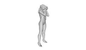 Printle W Femme 168 -- Fotografin Kamera Figur für Dioramen Zugsets - Bild 1 von 11
