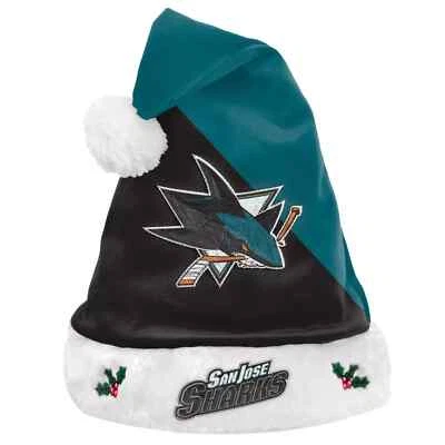 Шляпа праздничного Санты унисекс San Jose Sharks NHL - Изображение 1 из 4
