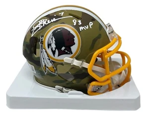 Washington Redskins Joe Theismann Autographed Camo Mini Speed Helmet "83 MVP"... - Picture 1 of 1
