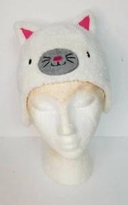 Baby infant warm winter cute Hat White Cat - Picture 1 of 12