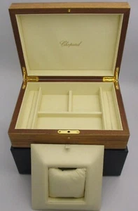 Chopard Large Deluxe Watch & Jewelry Lacquered Wooden Gift Display Chest Box Set - Picture 1 of 16