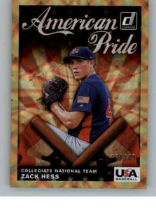2019 Donruss American Pride Bronze #23 Zack Hess \349 (ref 136927) - Picture 1 of 2