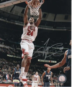 Tyrus Thomas - Chicago Bulls - handsigniertes 8x10 Basketball Foto - Bild 1 von 1