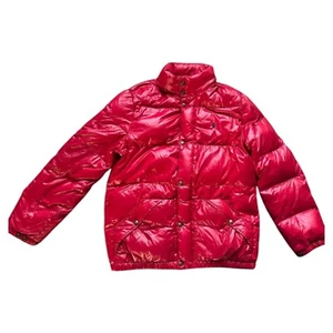Polo Ralph Lauren White Duck Down Puffer Jacket Youth Size XL 18/20 Red - Picture 1 of 14