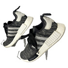 Adidas Nmd R1 Womens 6.5 Gray White Running Shoes Sneakers By3035