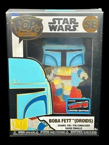 Funko Pop Pin! Boba Fett Droids - Star Wars - 2022 NYCC Exclusive Sticker - Picture 1 of 7