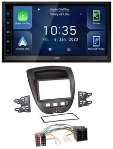 JVC DAB Bluetooth MP3 USB 2DIN Autoradio für Citroen C1 Toyota Aygo Peugeot 107 - Bild 1 von 9