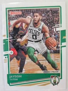 Jayson Tatum π Numbered /349 Press Proof π 2020-21 Donruss #166 Boston Celtics - Picture 1 of 3