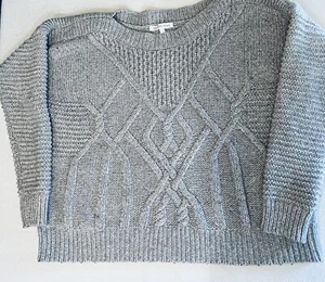 Victorias Secret Grey Cotton Wool Alpaca Pullover Sweater LS Womens XL - Picture 1 of 7