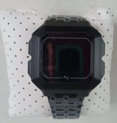 Puma Men's Remix LCD Black Stainless Steel Watch P5017 - Image 1 of 3