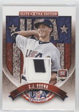 2015 Panini Elite Extra Edition USA Baseball 15U Game Jerseys CJ Brown #17