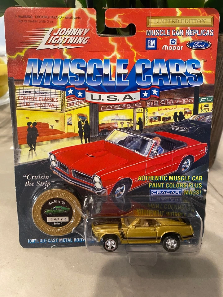 1994 Johnny Lightning Muscle Cars EE. UU. 1970 Boss 302 Serie 3 Oro - Imagen 1 de 1
