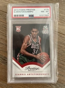 Giannis Antetokounmpo 2013 Panini Prestige PSA 8 Rookie RC Bucks - Picture 1 of 2