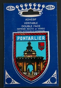 PONTARLIER FRANCE autocollant sticker adhésif armoirie blason k886 - Picture 1 of 2