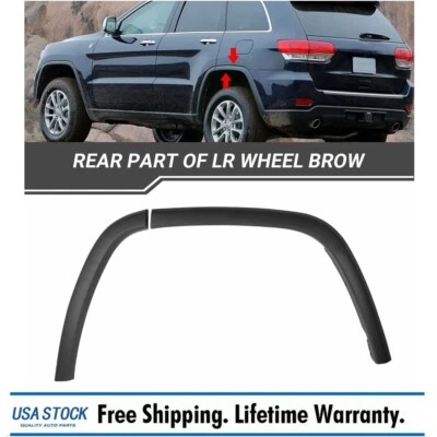2PCS For Jeep Grand Cherokee 2011-2021 Rear Left Side Wheel Arch Trim Molding - Image 1 of 4