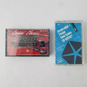 Vintage Cassette Lot 2 Chrysler Premium Sound Systems & Shell Cruisin Classics - Picture 1 of 5