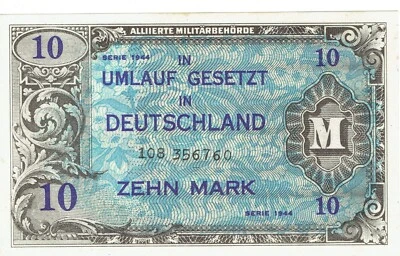 AMC 1944---10 MARCAS---9 NÚMEROS DE SERIE--NÚLTIMOS--UNC Foto 1 de 2