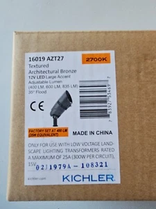 Kichler Lighting 16019AZT27 12W 1 LED 35 Degree Flood Adjustable Large Accent - Picture 1 of 4