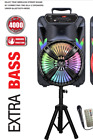 Portable 4000 Watts Peak Power 12” Speaker -BLADE12 FREE STAND AND MICROPHONE