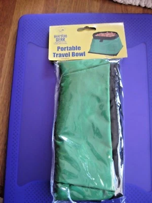 Cuenco de viaje portátil Guardian Gear para perros mascotas NUEVO EN PAQUETE NUEVO verde Foto 1 de 3