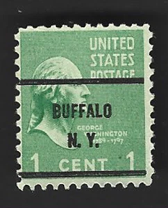 Scott# 804 1c Washington Precancel - BUFFALO N.Y. - (B-3) - Picture 1 of 2
