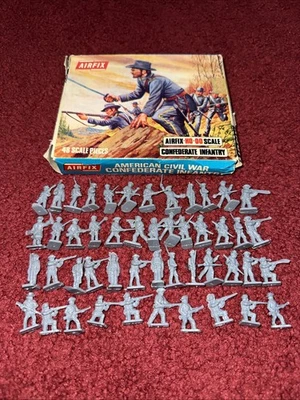 Juego completo Airfix S13-69 Infantería Confederada ACW HO-OO escala 1/72-Inglaterra en muy buena condición Foto 1 de 4