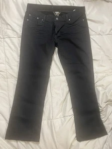 Lucky Brand Dungarees Bootcut Denim Jeans Womens 10x30 Black Dark Wash Low Rise - Bild 1 von 6
