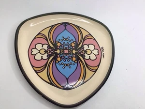 Peter Max Sammler 60er Psychedelic Pop Art Glasschale schöner Zustand gebraucht - Bild 1 von 4
