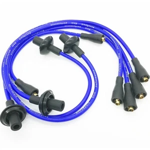 Juego de plomo HT de alto rendimiento AccuSpark 8 mm de silicona azul para escarabajo VW refrigerado por aire - Imagen 1 de 2