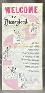 Vintage 1963 Disneyland Brochure Map & Guide Original Walt Disney Productions - Picture 1 of 11