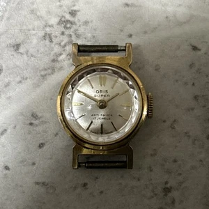 Oris Super Watch 17 Jewels Gold Plated Anti shock Manual Ladies Watch Rare - Picture 1 of 5