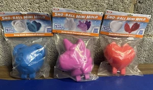 Ideal Sno-Ball Mini Mold Blue Panda/Red heart/Pink Unicorn Shaped Sno-ball Molds - Picture 1 of 4