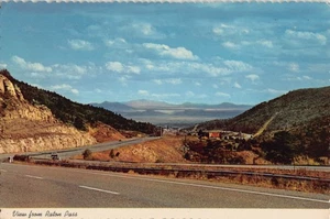Cartolina NM: Veduta dal Passo Raton, Nuovo Messico, 4x6, anni '50 - Foto 1 di 2