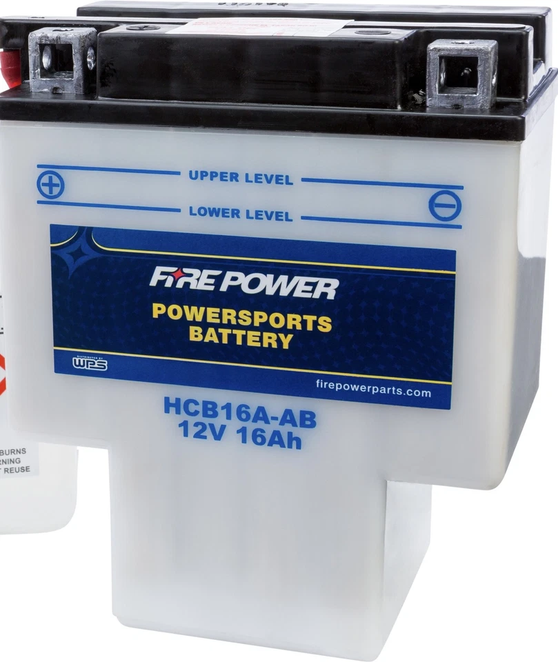 WPS Conventional 12V Heavy Duty Battery for Honda Shadow HYB16A-AB HCB16A-AB - Image 1 of 1