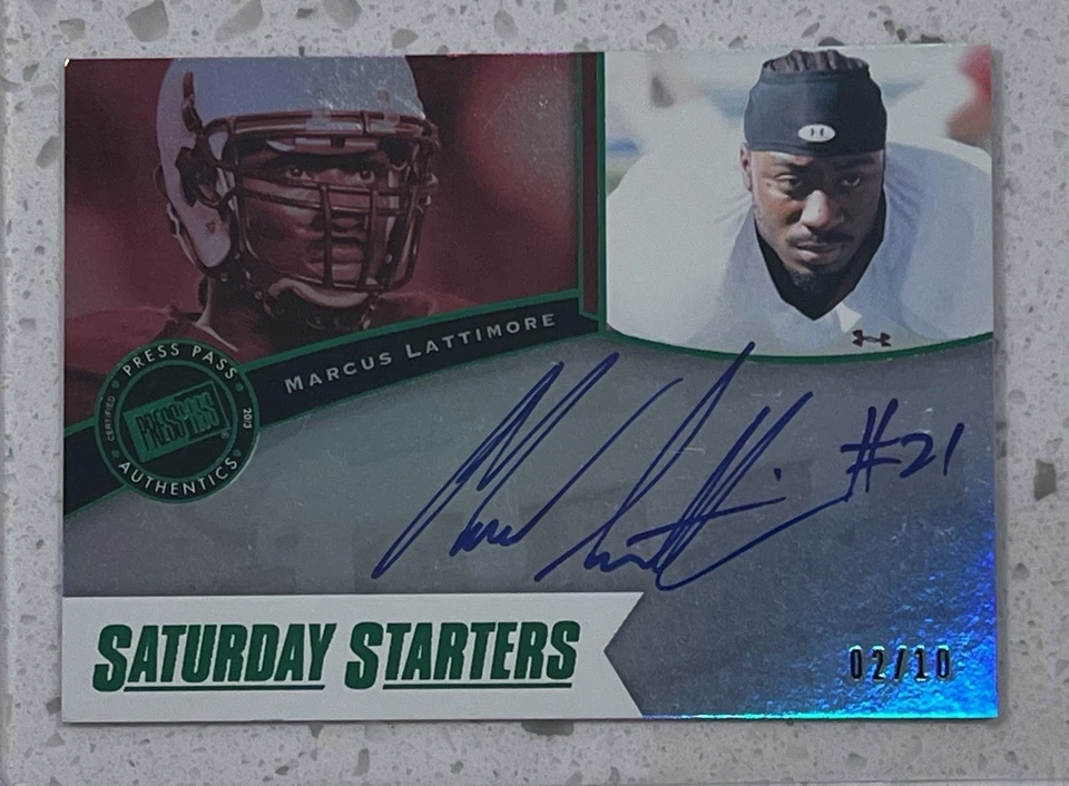 2012 Press Pass Marcus Lattimore Autograph Rookie Card 2/10 - Image 1 of 1