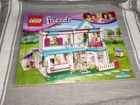Lego Friends Stephanie's House 41314 Instruction Manual ONLY 