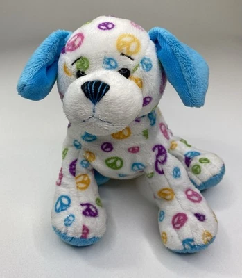 Webkinz Peace Puppy HM440 Rare Collectible Soft Plush Toy Dog Blue NO CODE - Image 1 of 4