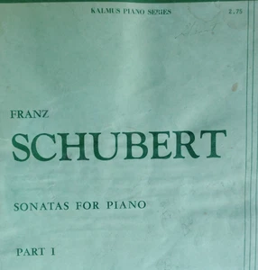 Vintage Sheet Music / Book Sonatas for Piano Part I Franz Schubert - Picture 1 of 4